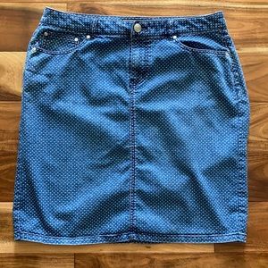 Adorable Cato jean polka dot skirt - 34” waist